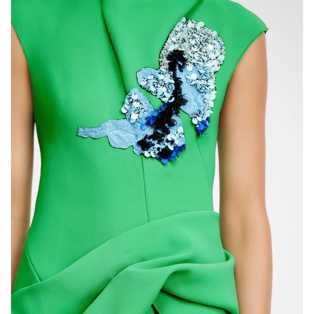 Very nice good condition mini green Acler dress!